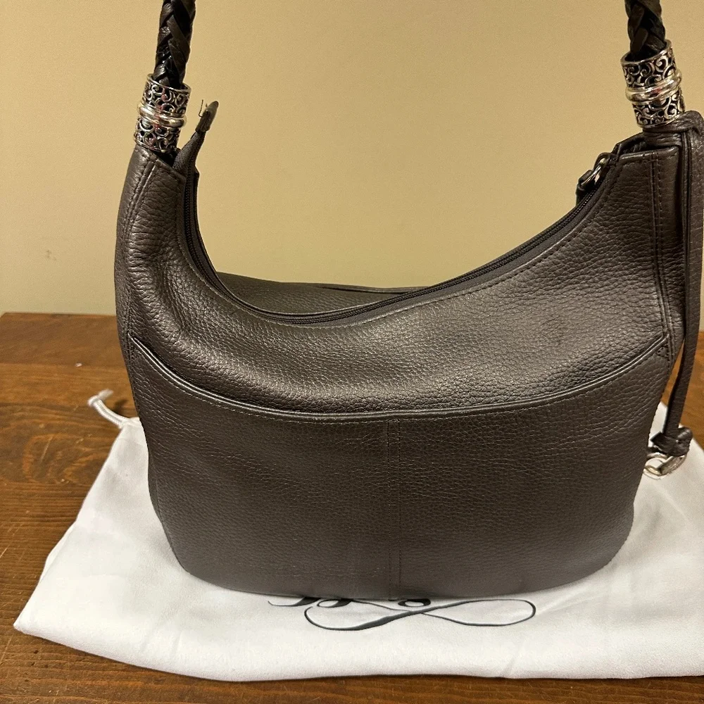 Brighton Barbados Zip Top Hobo Bag